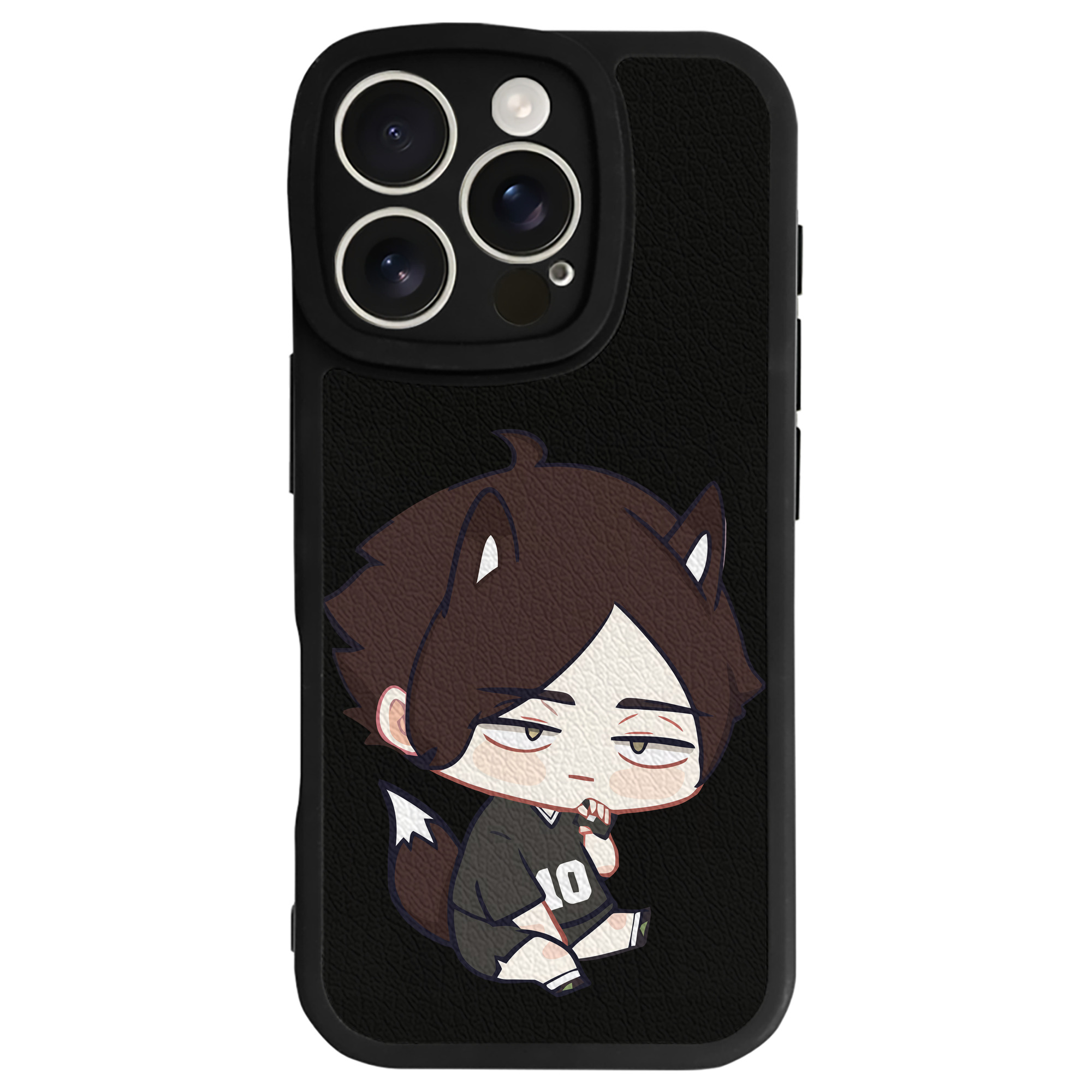 （画像用） ハイキュー!! Haikyu!! 【iPhone 16シリーズ対応】シリコンスマホケース（レザー調） 材質：シリコン